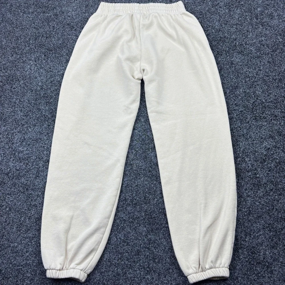 Nike Sportswear Essential Fleece Pintuck Sweatpants Cream Off White Womens Small
